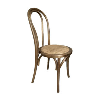 Sedia legno thonet impilabile marrone cm42x55h88
