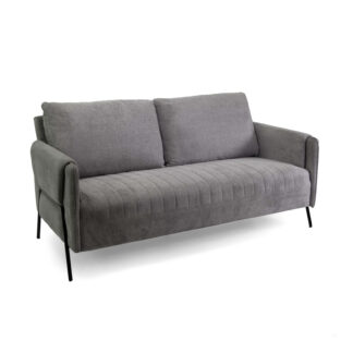 Divano tessuto Mary 2 posti grigio cm165x77h85