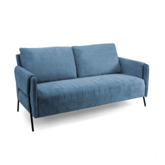 Divano tessuto Mary 2 posti blu ottaniocm165x77h85