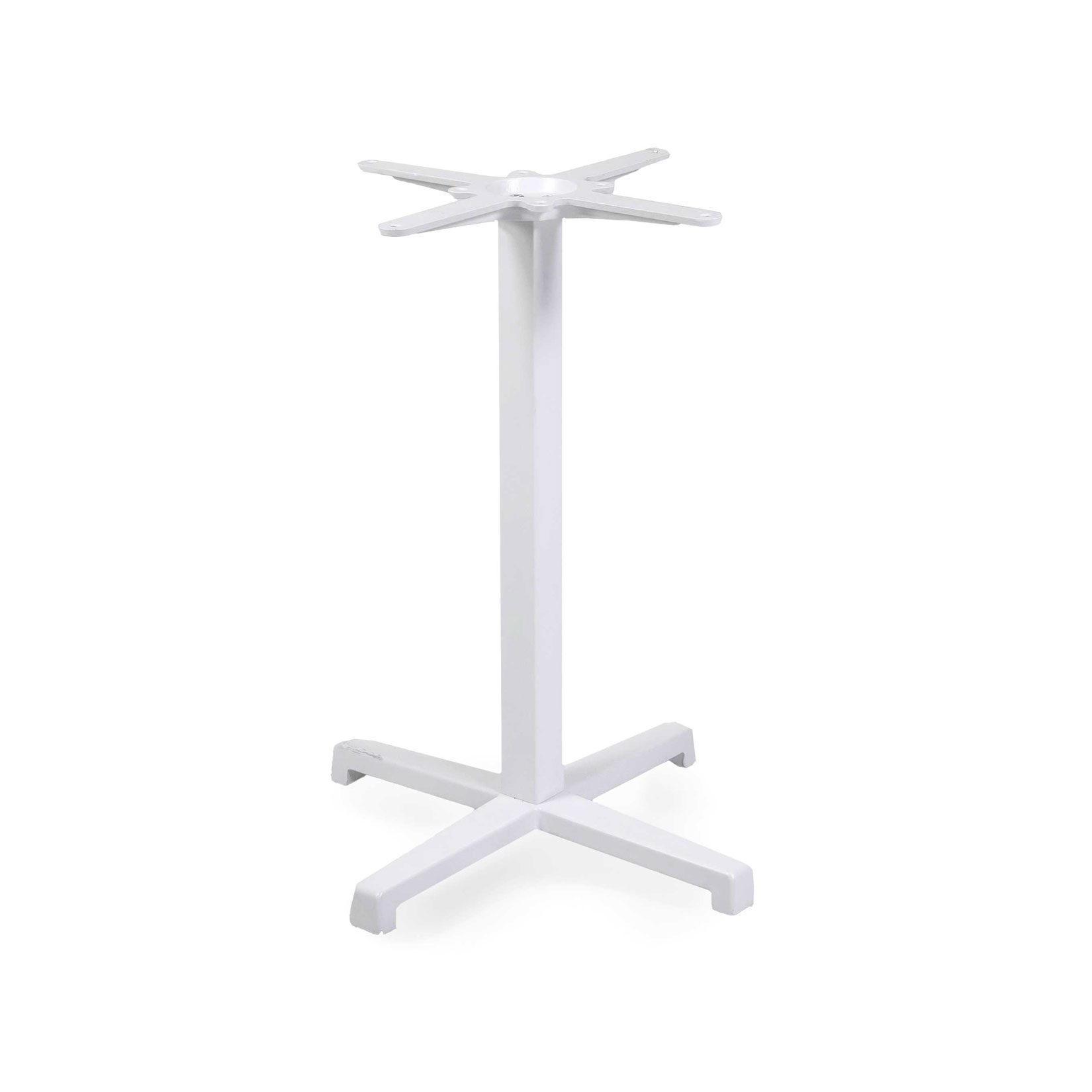 Base tavolo acciaio Peter top ghisa bianco cm55x55h73 - immagine 2