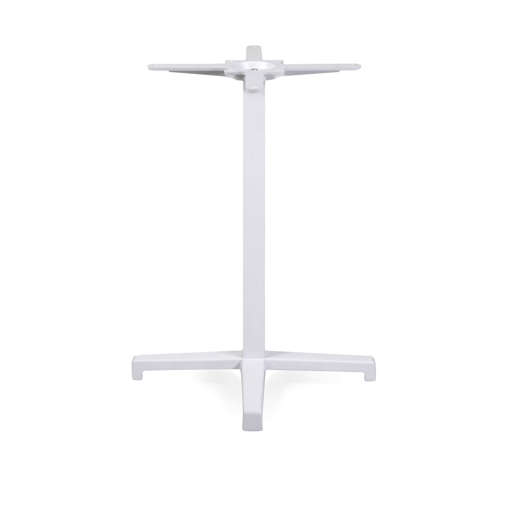 Base tavolo acciaio Peter top ghisa bianco cm55x55h73 - immagine 3