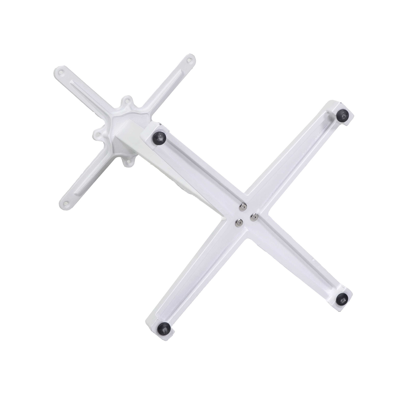 Base tavolo acciaio Peter top ghisa bianco cm55x55h73 - immagine 5