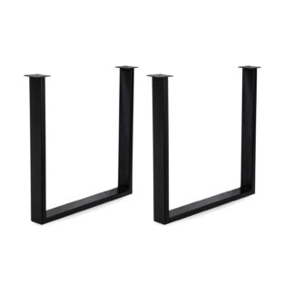 Base tavolo metallo Canberra doppia nero cm75x8h70