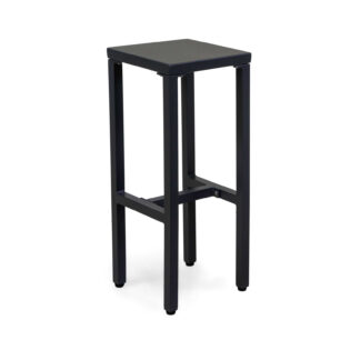 Sgabello bar alluminio Alma antracite cm30x30h75