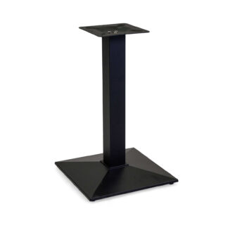 Base tavolo acciaio piramide nero quadro cm45x45h72