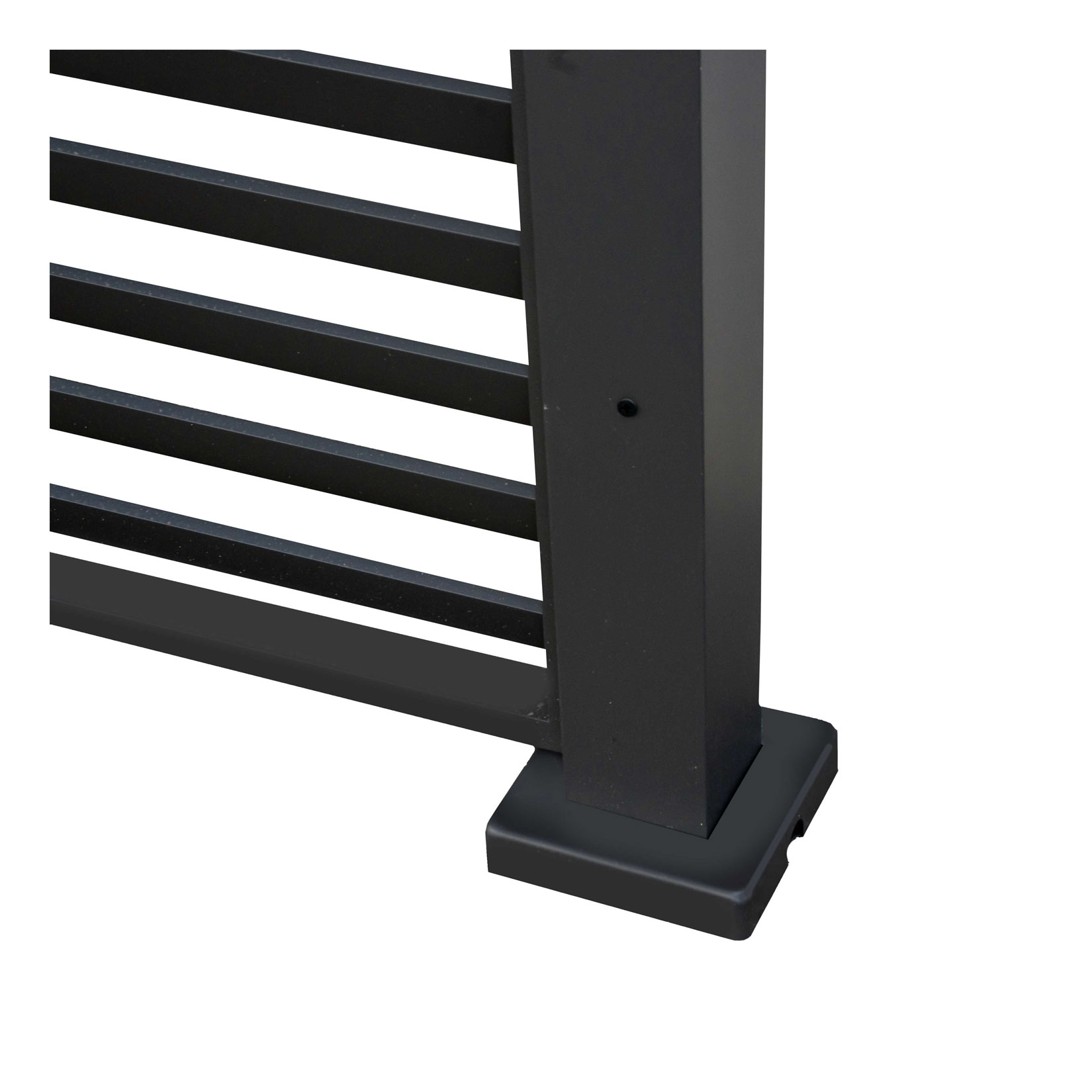 Gazebo pergola alluminio Wyoming manuale antracite m3x3h2,5 - immagine 6